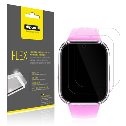 2x 3D Full Cover Schutzfolie für Igreeman Kinder Smartwatch