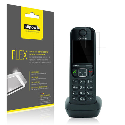 2x 3D Full Cover Schutzfolie für Gigaset AS690 DECT Telefon