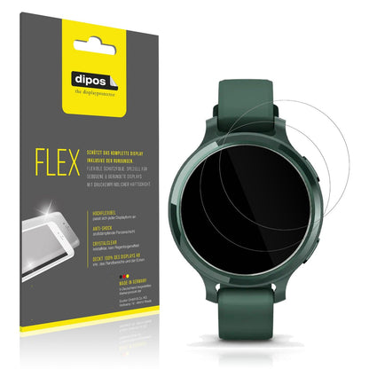 2x 3D Full Cover Schutzfolie für Garmin Lily 2 Active