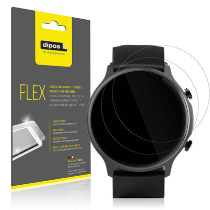 2x 3D Full Cover Schutzfolie für Hama 6910 Smartwatch