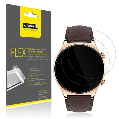 2x 3D Full Cover Schutzfolie für Honor Watch GS 3