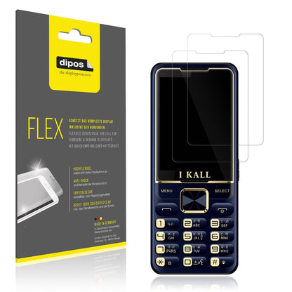 2x 3D Full Cover Schutzfolie für I Kall K20 Pro