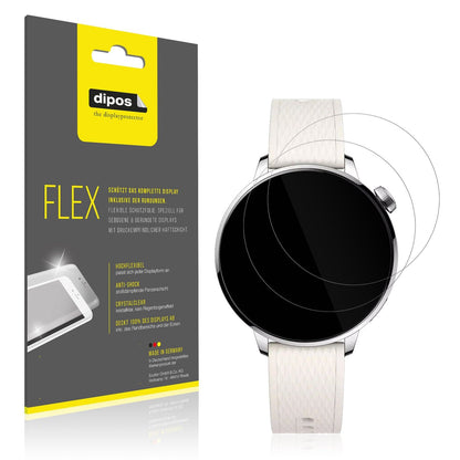 2x 3D Full Cover Schutzfolie für Oppo Watch X2 Mini