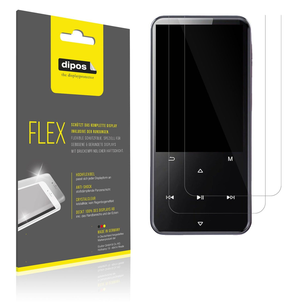 2x 3D Full Cover Schutzfolie für AGPTek M3