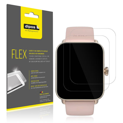 2x 3D Full Cover Schutzfolie für Hama Smartwatch 6010