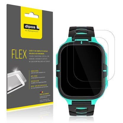 2x 3D Full Cover Schutzfolie für Elejafe Smartwatch Kinder