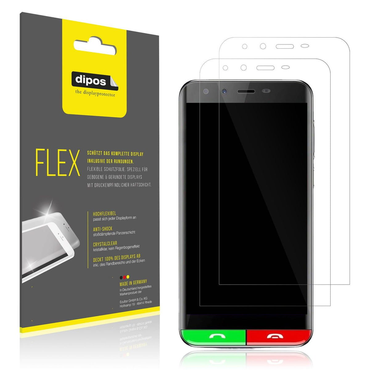 2x 3D Full Cover Schutzfolie für Artfone Smart 500