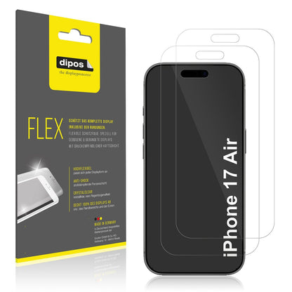 2x 3D Full Cover Schutzfolie für Apple iPhone 17 Air