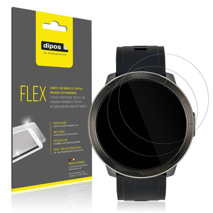 2x 3D Full Cover Schutzfolie für Watchmark Kardiowatch WM18 Plus
