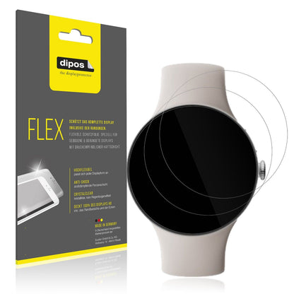 2x 3D Full Cover Schutzfolie für Google Pixel Watch 4 41mm