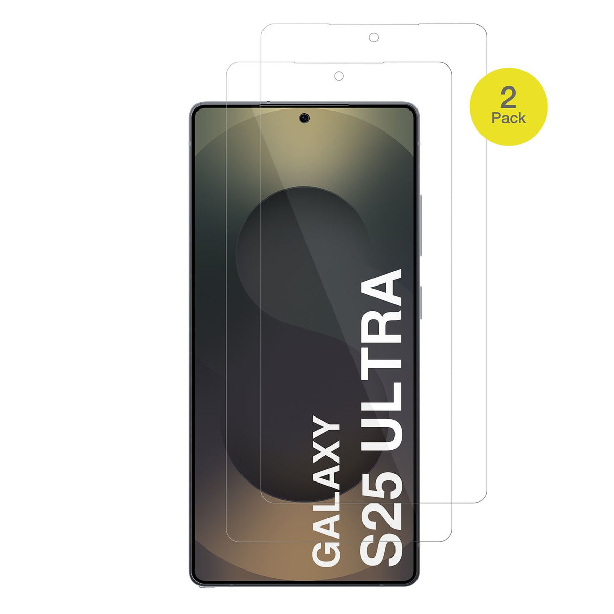 SamsungGalaxy S25 Ultra Enterprise mit aufgebrachter dipos Displayschutzfolie, glasklare Darstellung ohne Einschränkungen