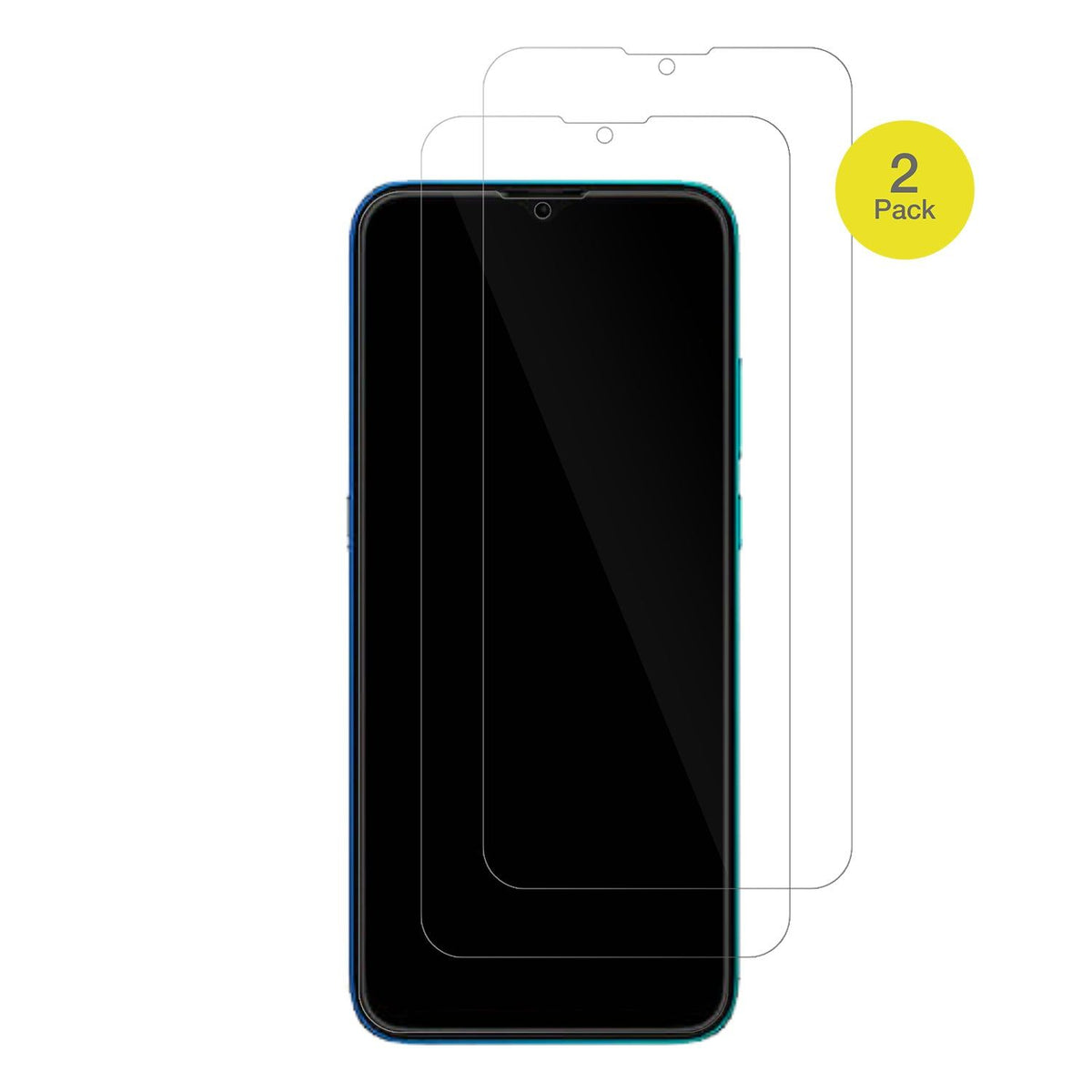 2x 3D Full Cover Schutzfolie für Hisense E60 Lite
