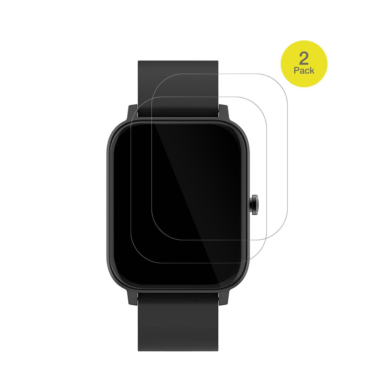 2x 3D Full Cover Schutzfolie für Matast Smartwatch