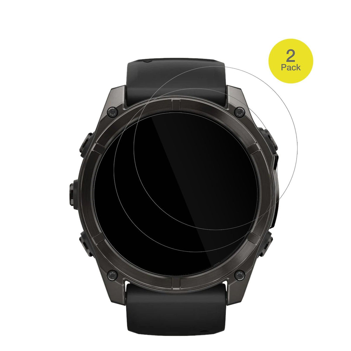 2x 3D Full Cover Schutzfolie für Garmin Fenix 8 47mm