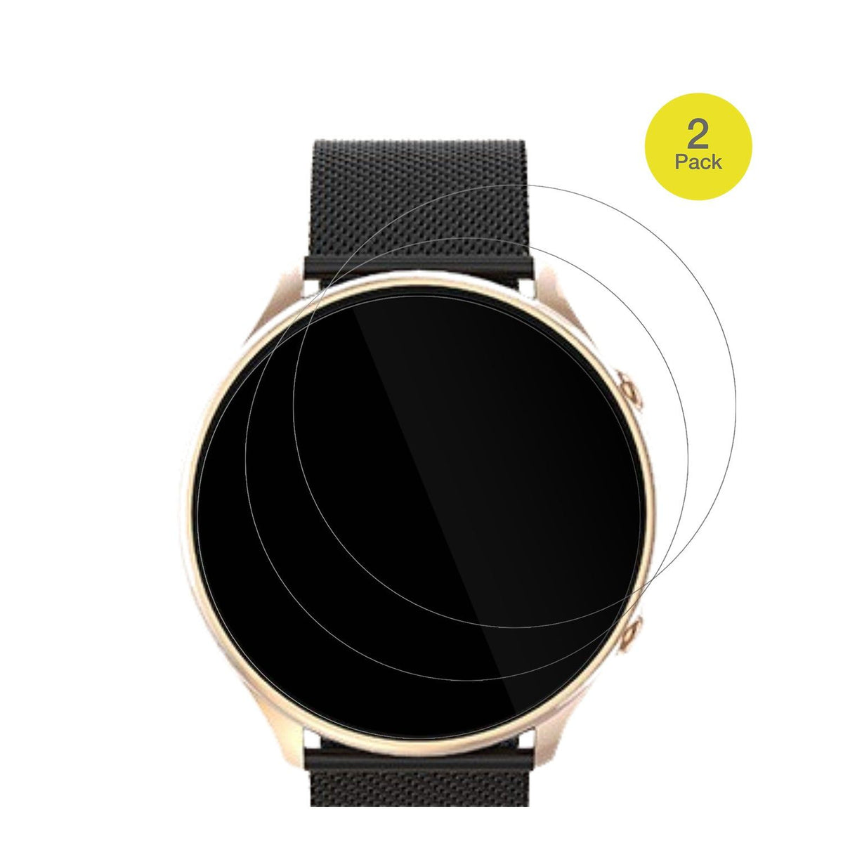 2x 3D Full Cover Schutzfolie für AIMIUVEI G52 Smartwatch