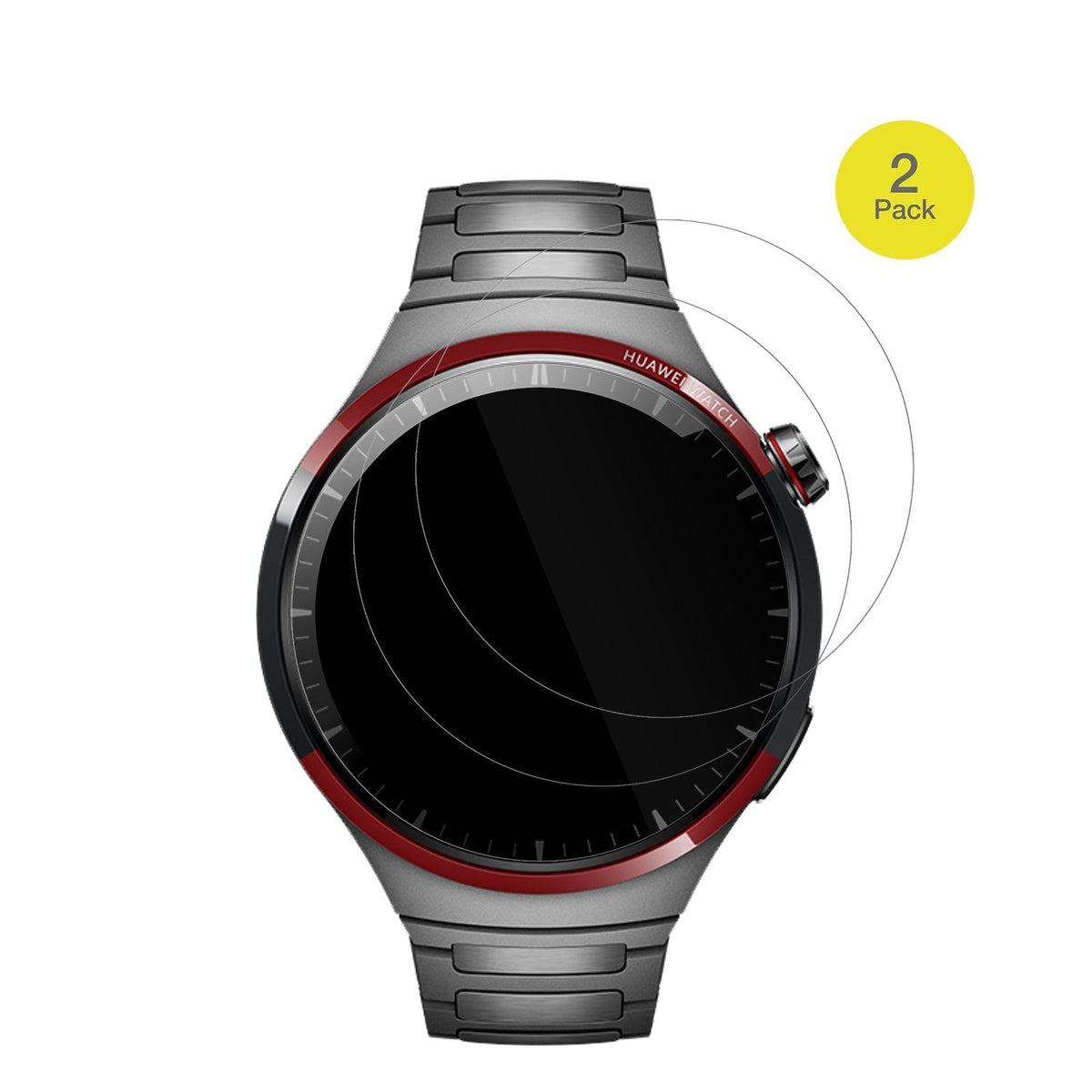 2x 3D Full Cover Schutzfolie für Huawei Watch 4 Pro Space Edition