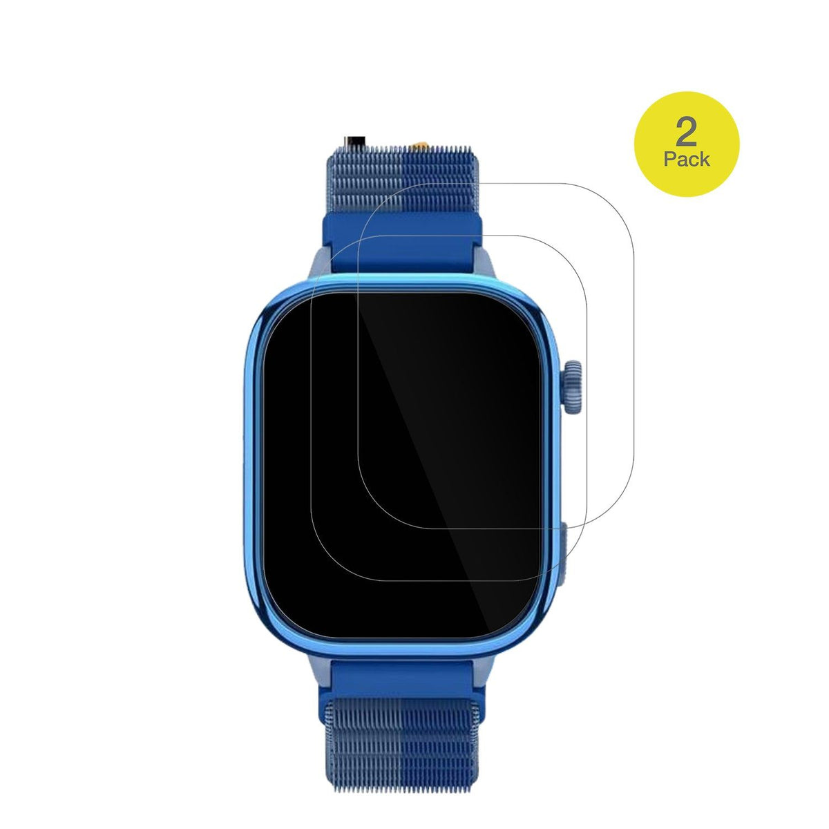 2x 3D Full Cover Schutzfolie für Sanorum T40 4G Smartwatch