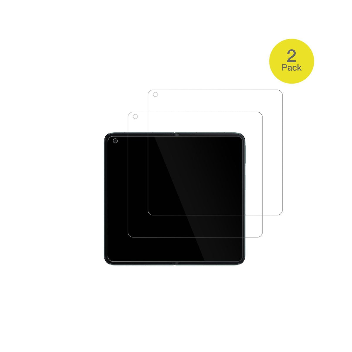 2x 3D Full Cover Schutzfolie für Oppo Find N3 Innenseite