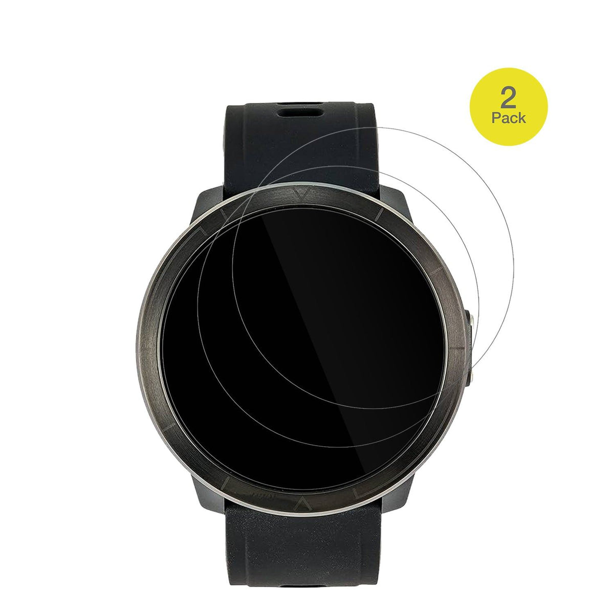 2x 3D Full Cover Schutzfolie für Watchmark Kardiowatch WM18 Plus