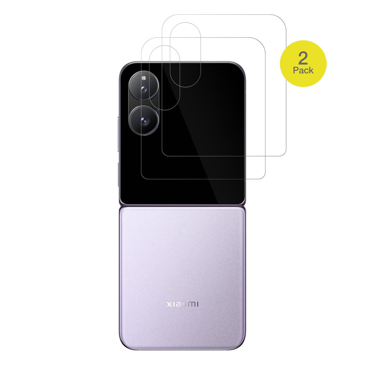 2x 3D Full Cover Schutzfolie für Xiaomi Mix Flip 2 Außenseite