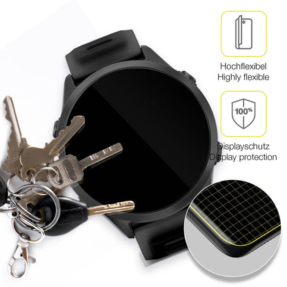 2x 3D Full Cover Schutzfolie für Garmin Forerunner 570 47mm