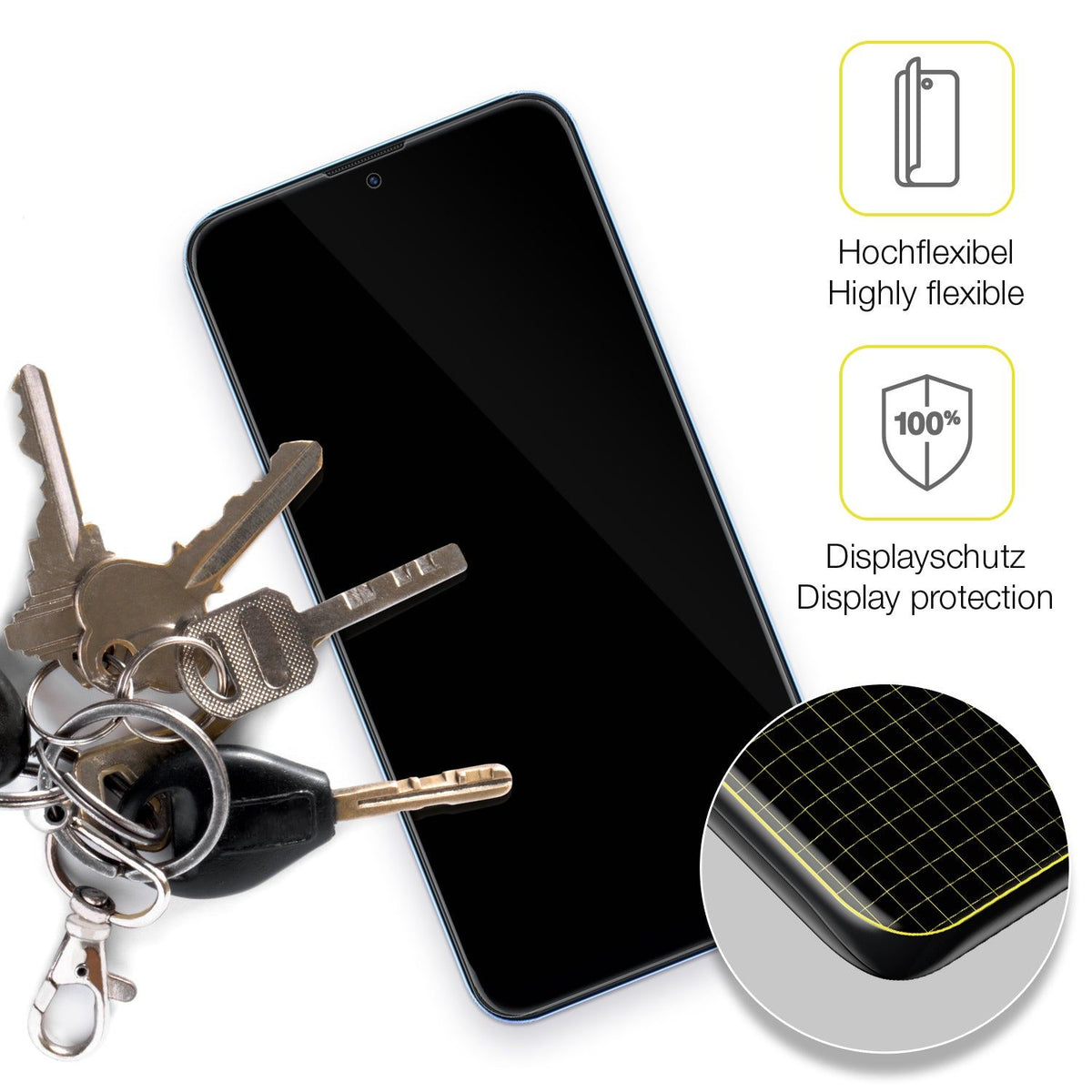 2x 3D Full Cover Schutzfolie für Coolpad Cool 12A