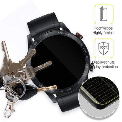 2x 3D Full Cover Schutzfolie für Honor Magic Watch 2 46mm