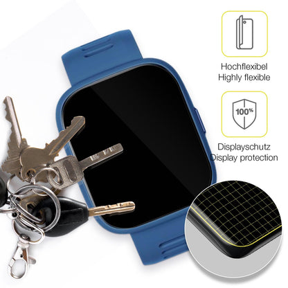 2x 3D Full Cover Schutzfolie für BiggerFive Smartwatch Kinder