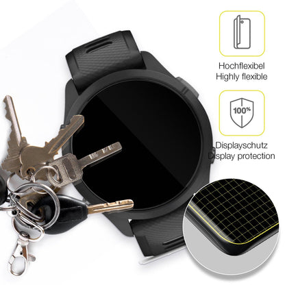2x 3D Full Cover Schutzfolie für Garmin Forerunner 265 46mm