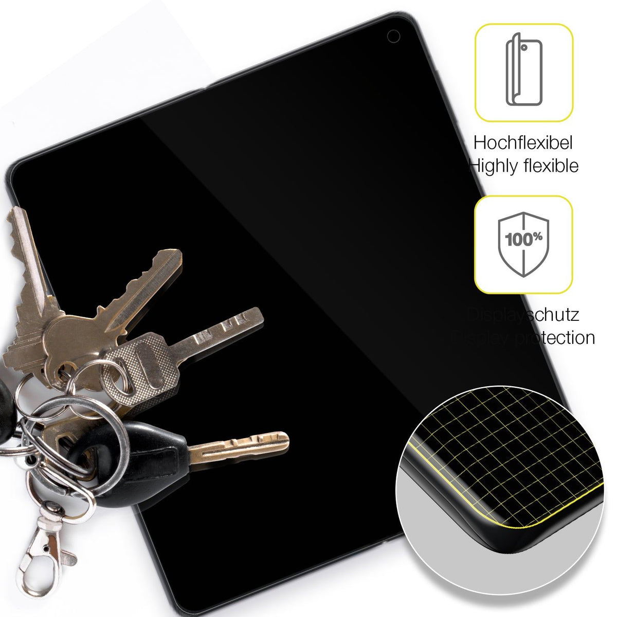 2x 3D Full Cover Schutzfolie für Huawei Mate X3 Innenseite