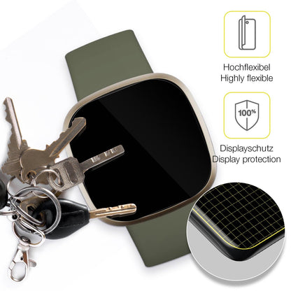 2x 3D Full Cover Schutzfolie für Fitbit Versa 3
