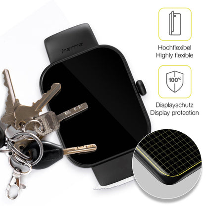 2x 3D Full Cover Schutzfolie für Hama Fit Watch 5000