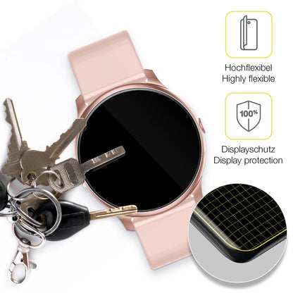 2x 3D Full Cover Schutzfolie für Maxcom Fit FW32 Neon Smartwatch