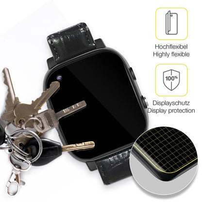 2x 3D Full Cover Schutzfolie für Weyot Notruf Smartwatch