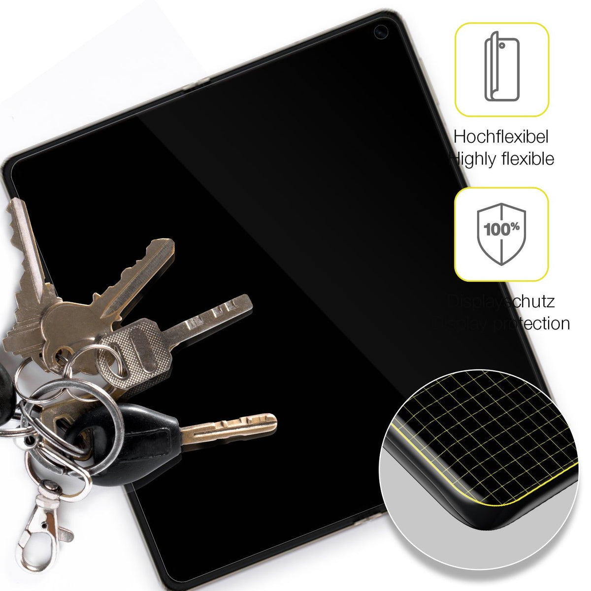 2x 3D Full Cover Schutzfolie für Huawei Mate X6 Innenseite
