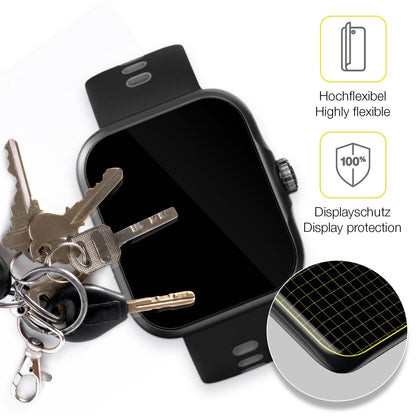 2x 3D Full Cover Schutzfolie für CW Watch S1