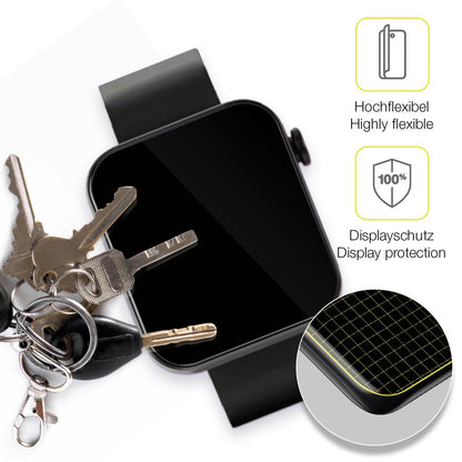 2x 3D Full Cover Schutzfolie für Kendox Life Tracker