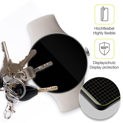 2x 3D Full Cover Schutzfolie für Google Pixel Watch 4