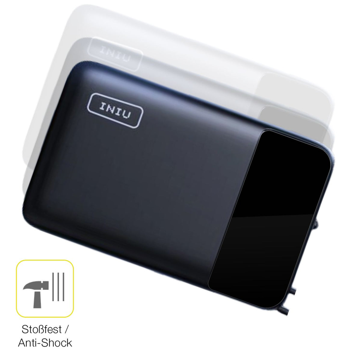 2x 3D Full Cover Schutzfolie für INIU Carry P51-E2