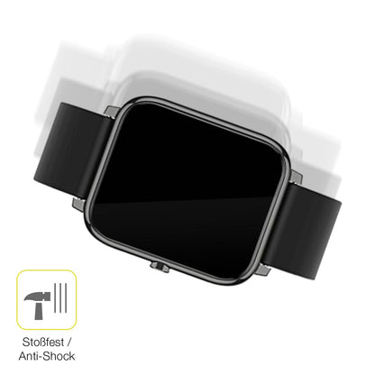 2x 3D Full Cover Schutzfolie für Popglory Smartwatch
