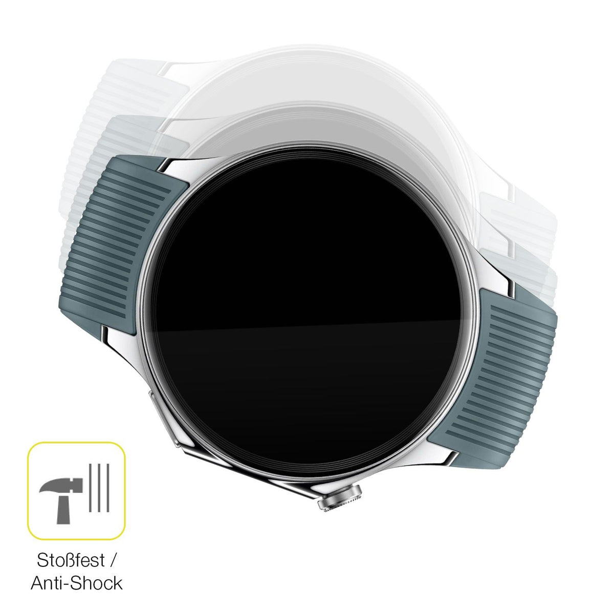 2x 3D Full Cover Schutzfolie für OnePlus Watch 2