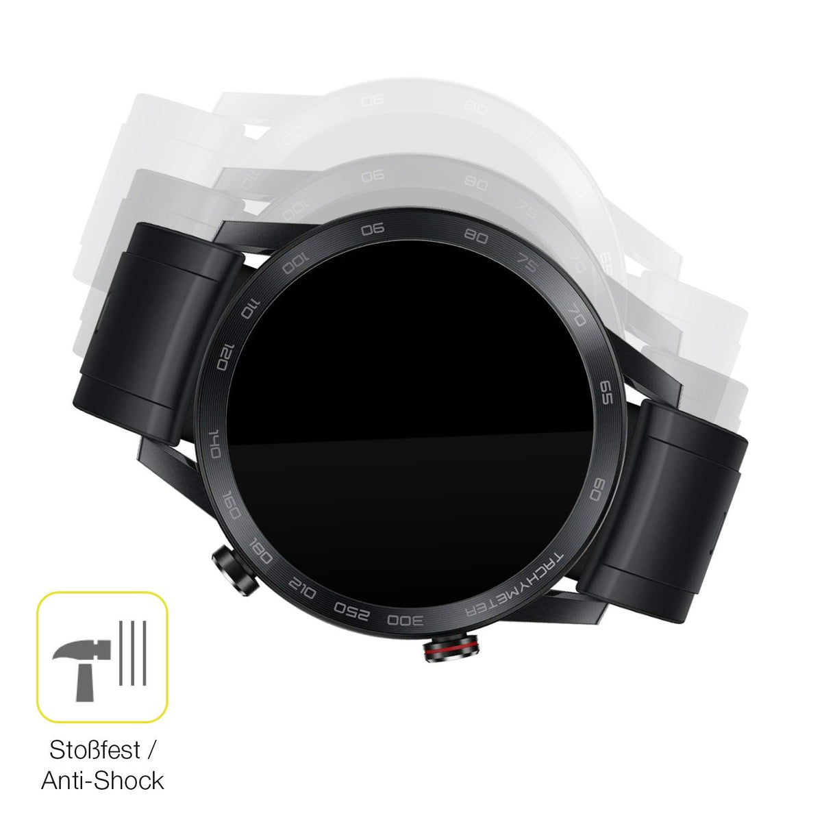 2x 3D Full Cover Schutzfolie für Honor Magic Watch 2 46mm