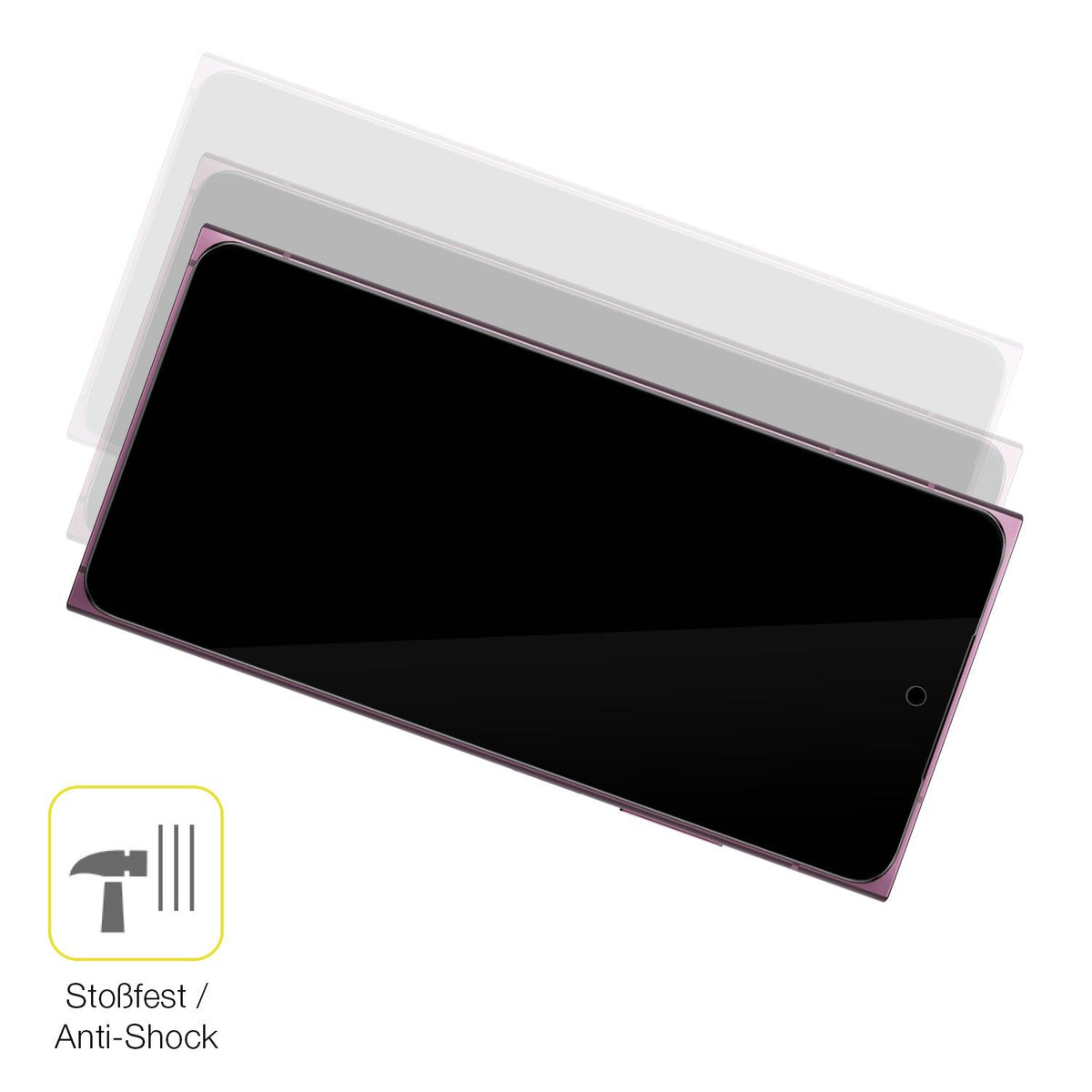 2x 3D Full Cover Schutzfolie für HMD Skyline