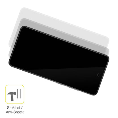 2x 3D Full Cover Schutzfolie für Motorola Moto E14