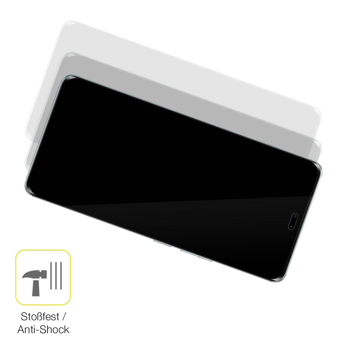 2x 3D Full Cover Schutzfolie für Honor X60 Pro