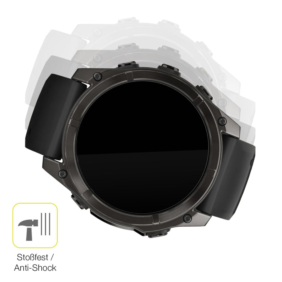 2x 3D Full Cover Schutzfolie für Garmin Fenix 8 47mm