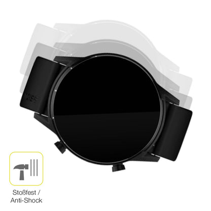 2x 3D Full Cover Schutzfolie für Tecno Watch Pro 2