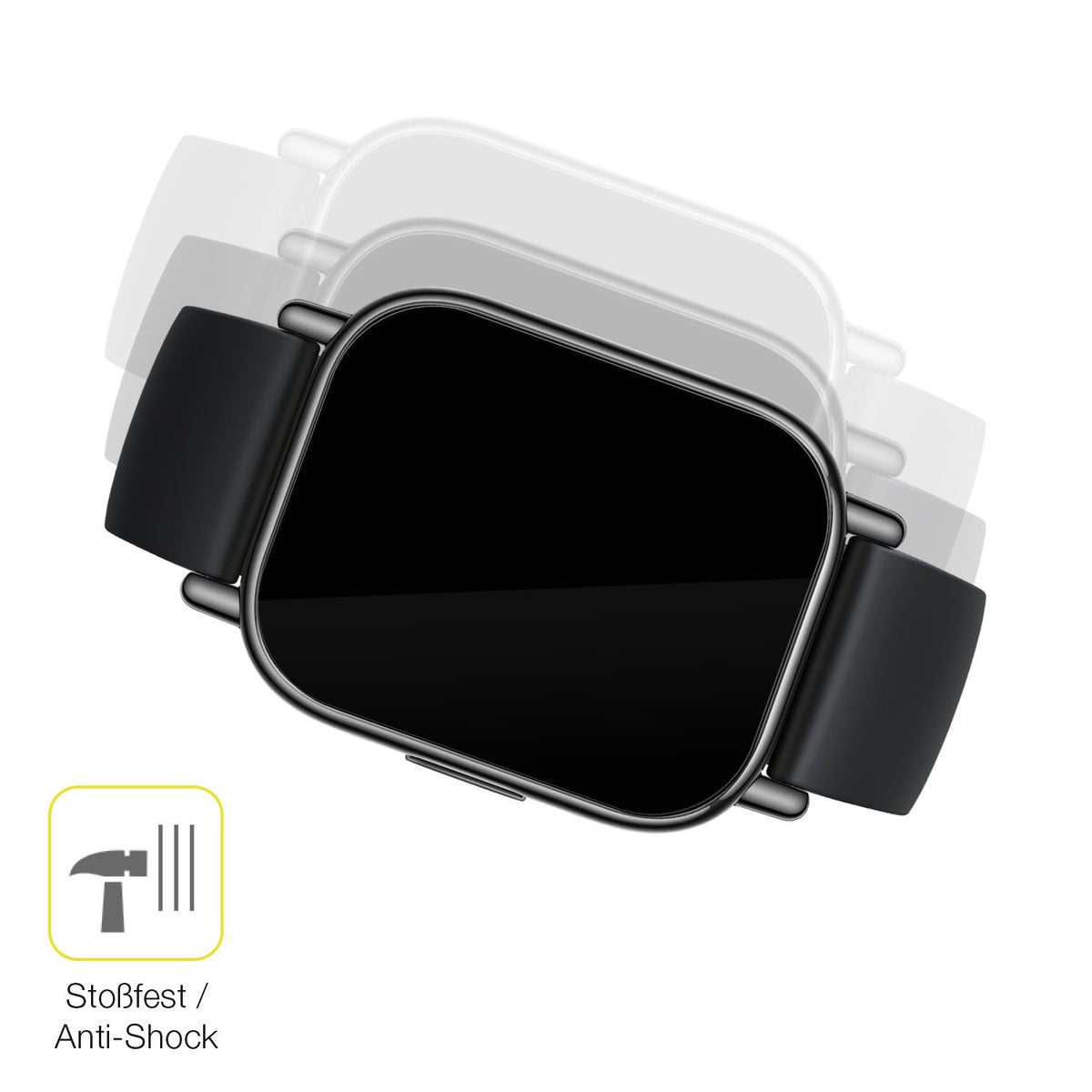 2x 3D Full Cover Schutzfolie für Xiaomi Redmi Watch 5 Active