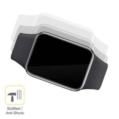 2x 3D Full Cover Schutzfolie für Xiaomi Smart Band 9 Pro
