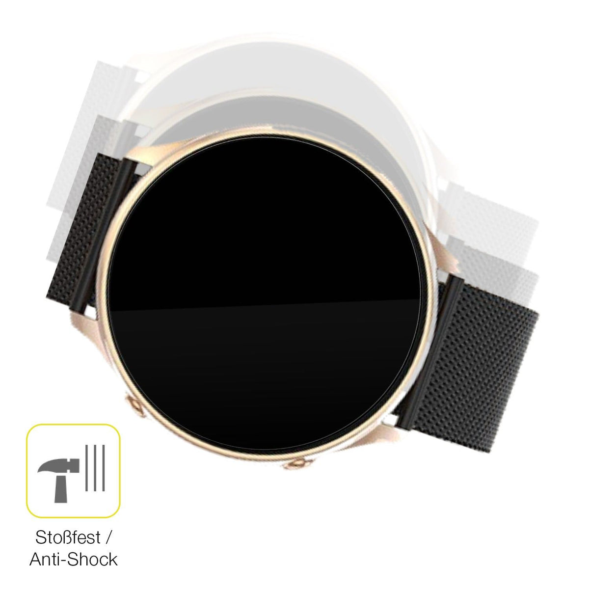 2x 3D Full Cover Schutzfolie für AIMIUVEI G52 Smartwatch
